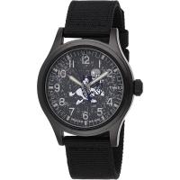 石英 fabric表带男款商务休闲手表灰盘黑带