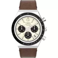 石英表欧美复古棕表盘潮流中性腕表