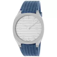 女士石英蓝皮表带mm都市建筑灵感防水腕表