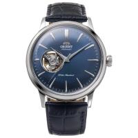 男士自动机械腕表 mm不锈钢表壳真皮表带开心表心设计