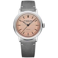 Raymond weil雷蒙威男士石英镶钻灰皮带防水mm商务休闲简约瑞士自