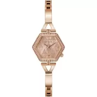女士玫瑰金抛光不锈钢石英防水腕表毫米商务休闲女款