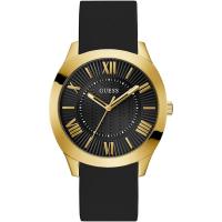 男士mm黑带黑盘质感腕表 时尚防水休闲搭配