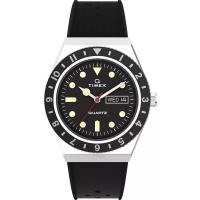 Timex 男士经典黑色mm圆形防水腕表时尚石英手表