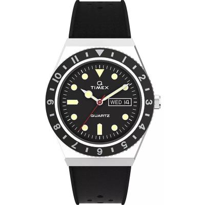 Timex 男士经典黑色mm圆形防水腕表时尚石英手表