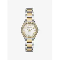 女士迷你两tone罗马数字珍珠母贝镶钻时尚潮酷手表