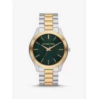 深绿两色不锈钢石英表男款商务休闲多功能时尚腕表