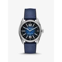 银色纹理硅胶运动商务手表男 oversized 设计防水耐用潮流配饰