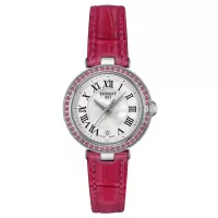 Tissot/天梭女士石英防水钻石刻度真皮表带商务时尚瑞士腕表