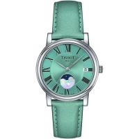 瑞士石英女款月相腕表蓝盘皮带毫米女士石英防水手表