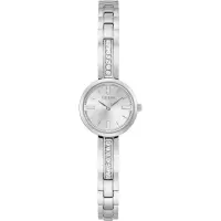 GUESS女款水晶装饰mm银色表盘不锈钢腕表手链时尚腕表