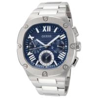 盖尔斯(GUESS)男士石英表防水耐磨42mm大表盘商务休闲简约手表