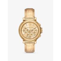 Michael Kors女士金 tone 运动商务石英手表欧美大气防水石英腕表