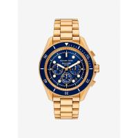 Michael Kors防水米男士休闲潜水不锈钢金 tone 海滨经典三针手表