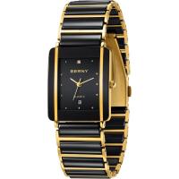 RADO(腕表)伯尼男款石英陶瓷腕表商务防水男士情人节礼物矩形手