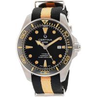 Certina瑞士手表 DS ACTION系列男士长动能自动机械表 钛金属表壳织带