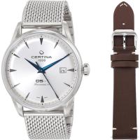 Certina男士不锈钢自动手表简约优雅设计精密瑞士机芯