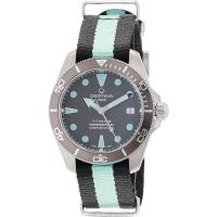 Certina雪铁纳男士mm钛合金潜水防水腕表时尚黑色表盘设计