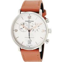 Certina雪铁纳男士优雅皮带腕表精钢表壳瑞士石英机芯米防水