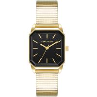 Anne Klein 女士手表AK/5016BKGB 不锈钢方表盘时尚简约优雅腕表防水送女友
