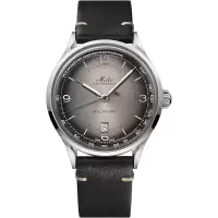 Mido瑞士男表 舵手系列潮流个性简约三针灰黑盘皮带长动能自动机械表