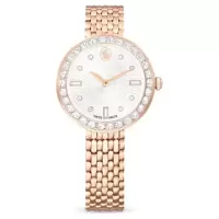 Swarovski女士手表 Certa 瑞士制造金属表链玫瑰金色调石英表 送女友礼物