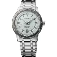 Seiko日韩表复古机械自动腕表冰绿盘精致钢带防水M