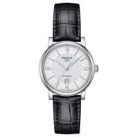 TISSOT天梭瑞士自动机械女表mm防水米钻刻度皮带女士腕表