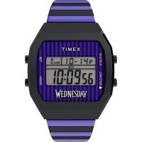 TIMEX/天美时智能石英黑盘黑带不锈钢腕表男士女款米防水