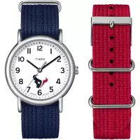 TIMEX女款mm休闲运动腕表蓝带白盘防泼水