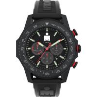 TIMEX男式 Ironman Adrenaline 48 毫米石英手表 夜光三眼计时日历