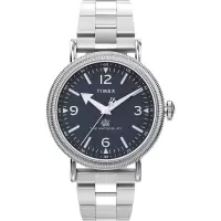 TIMEX/天美时男士 不锈钢表盘黑面黑带防水腕表