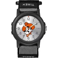 TIMEX/天美时女款mm树脂表盘黑带运动腕表 Oklahoma State Cowboy