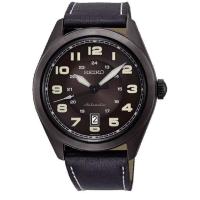 SEIKO女式石英表黑盘黑带自动上链夜光表盘机械表