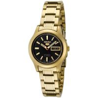 SEIKO女式自动机械黑盘金钢表轻奢简约腕表