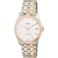 优雅女式自动机械手表银色表盘不锈钢箱体设计