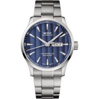 Mido瑞士自动机械表42mm蓝色表盘不锈钢男士手表
