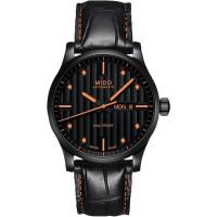 Mido男士黑盘自动机械手表mm精钢防水运动休闲表带可换