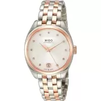 Mido优雅女士瑞士自动手表mm方形表壳时尚银色表盘