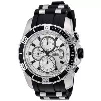 因维克塔(INVICTA)男士石英表48mm大表盘两色硅胶表带防水表