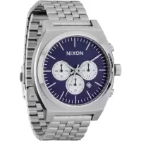 Nixon男士机械计时防水表表盘不锈钢表带