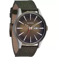 Nixon男士经典机械防水mm表盘mm尼龙表带腕表
