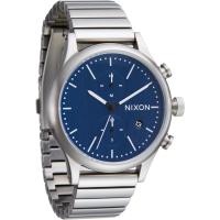 Nixon男士银蓝双色不锈钢计时防水休闲商务腕表