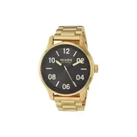 Nixon海外代购尼克松新款腕表专柜男金色钢带大盘手表