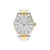 Nixon尼克松 Sentry SS男子不锈钢经典简约石英表防水欧美手表