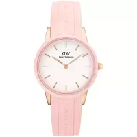 中性腕表玫瑰金表壳名品腕表Iconic Motion 32mm硅胶表带手表