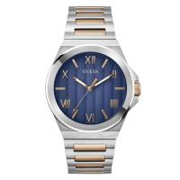 GUESS男表 Vinyl 石英蓝盘条纹简约商务休闲手表 送男友礼物