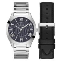 GUESS女士欧美时尚银色腕表盒装套装 精致优雅日常佩戴