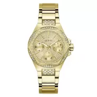 GUESS女式金表石英机械表简约时尚轻奢腕表