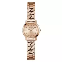 GUESS女式欧美腕表玫瑰金指针机械表盘简约时尚表